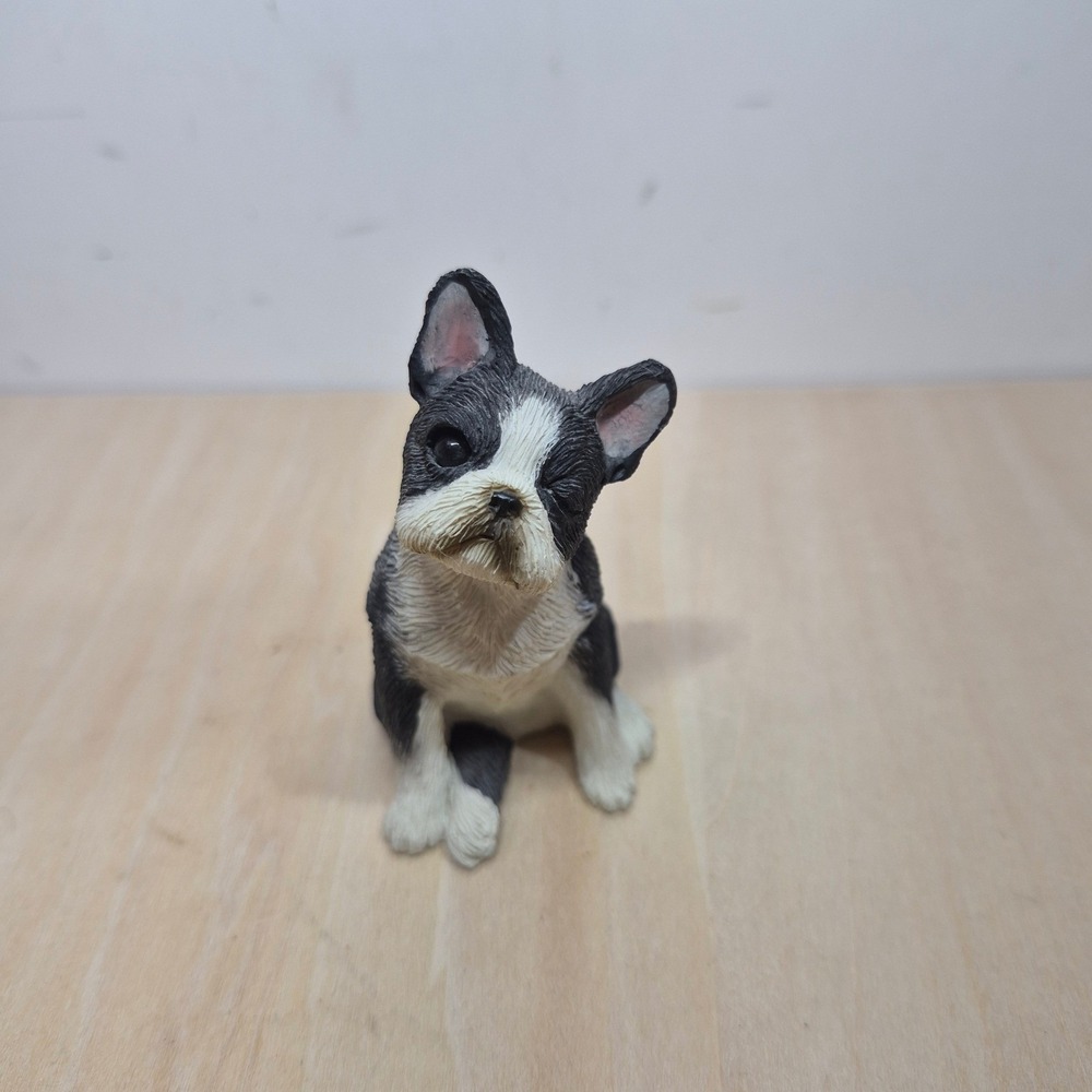Sandicast‎ Boston Terrier Dog Figurine Handcast B41 BOS Black White